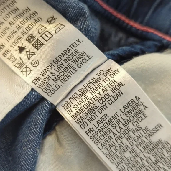 Roxy Denim Blue Beach Shorts Drawstring - Size M - Picture 8 of 8